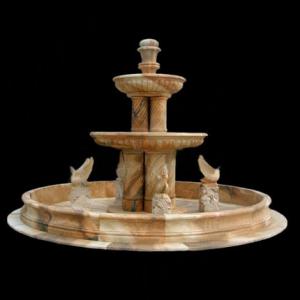 Stone Fountain Carved Marble Water Fountain for Garden Outdoor
