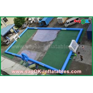 Adults PVC Tarpaulin Kids Inflatable Soccer / Football Field Court for Outside