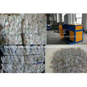 China Large Capacity Plastic Bottle Crusher Machine , Double Shaft Scrap Glass Bottle Shredder supplier