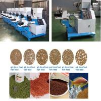 China Commercial Animal Feed Extruder Puffing Machine Floating Fish Feed Making Machine on sale