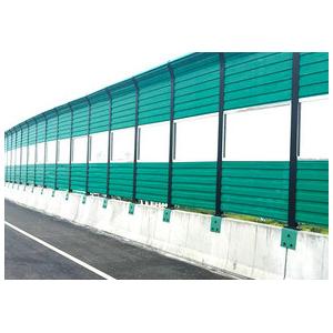 City Bridge Highway Sound Barrier Fiberglass Noise Barrier With Transparent PV