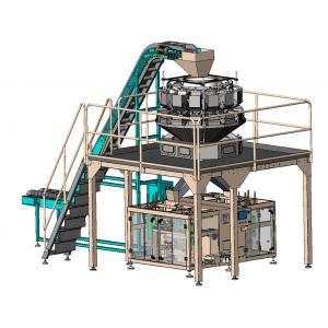 China 140mm Depth Coffee Bean Premade Pouch Filling Machine Horizontal Sealing Packing 3PH supplier