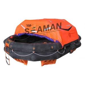 China 10 Person Inflatable Life Raft Rubber Solas A Pack For Marine Life Saving supplier