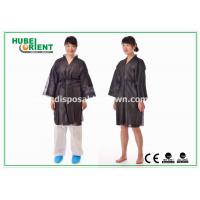 China Breathable Soft Nonwoven Polypropylene Disposable Bathrobe for Spa Sauna on sale