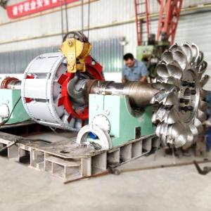 China Low Rpm Water Wheel Generator Kit Pelton Runner Mini Hydroelectric Generator supplier