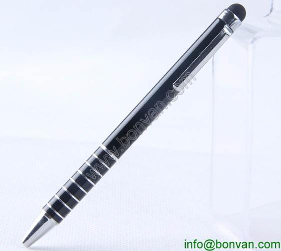 popular aluminum metal phone pen,logo printed iphone touch pen