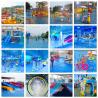 China Kids Water Park Equipment 8000x8000mm Fiberglass Water Slide wholesale