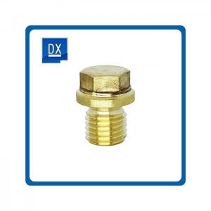 Cold Forging Special Brass Plug Best selling brass hex socket 1/8 NPT male pipe plug
