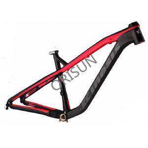China Red / Orange Hardtail Mtb Bike Frames , 27.5 Inch Aluminum Alloy Bike Frame supplier