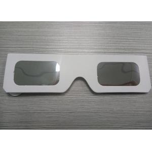 China Customize Cardboard Solar Eclipse Eyewear / White Color eclipse viewing glasses supplier