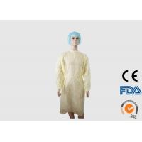 China Non Toxic Disposable Medical Garments , Disposable Plastic Aprons For Hospital Visitors on sale