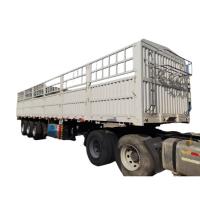 China Cargo Semi Trailer12 Wheels 3 Axle Dropside Fence Cargo Semi Trailer With 600mm Side Wall on sale