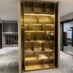 Gold Stainless Metal Decor Shelf Decorative Wall Shelves For Living Room