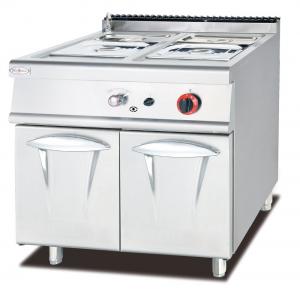 China Hot Food Display Gas Bain Marie With Cabinet Western Professional Kitchen Equipment supplier
