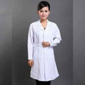 China Professional Men Women Lab Coat Cotton Material  Unisex Doctor Costume supplier