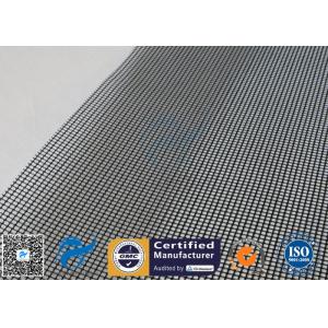China PTFE Coated Fiberglass Open Mesh Fabric 4X4MM Black Conveyor Belt Roll 260℃ supplier