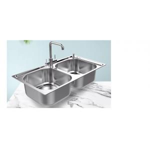 China Two Vegetable Washing Basin 30 Inch Double Basin Farmhouse Sink With Accessories supplier