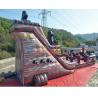 18m Inflatable Commercial Pirate Ship Slide / Blow Up Water Slide