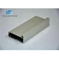 China Silver Anodized Aluminium Extrusion Profile For Aluminium Cabinet Decoration , 6063-T5 on sale