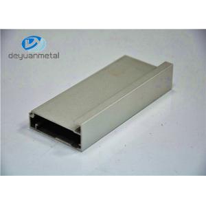 China Silver Anodized Aluminium Extrusion Profile For Aluminium Cabinet Decoration , 6063-T5 supplier