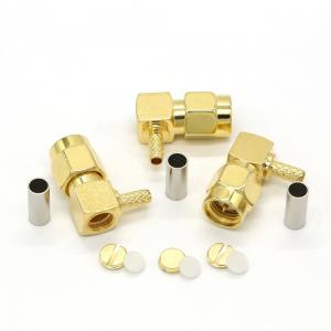 China SMA m R/A crimp for RG 316 cable connector supplier