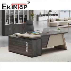 Modern Style L-Shape White Modern Style Desk CEO Manager Executive Desk