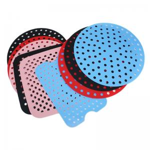 Custom Reusable Silicone Kitchenware Set , Air Fryer Silicone Pad Round Square Shape