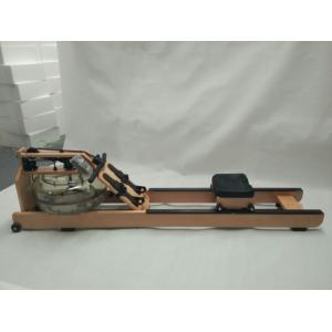 China Wooden Rower Fitness New Noiseless Water Resistance Wood Rowing Machine Fitness Equipment supplier