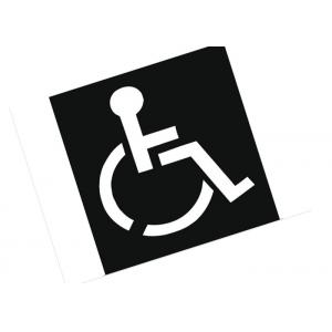 Wheelchair Handicap Symbol Sign Writing Stencils Beautiful Design AZO - Free