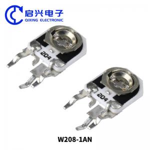 W208 Series Adjustable Resistance Single Coil Glass Glazed Ceramic Potentiometer 0.5w