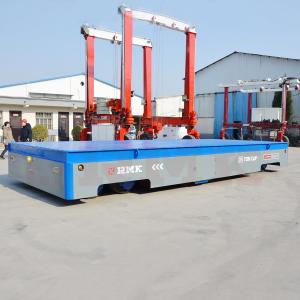 China Trackless Battery Transfer Trolley Factory Transporter Heavy Duty Transfer Cart supplier