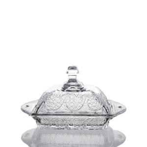 Elegant Design Decorative Butter Dish Eco Friendly Food Safe Qualified With Lid