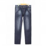 mans pants for 2013 winter season,dark,embroidary pocket,good selling,100%cotton11.5-12oz