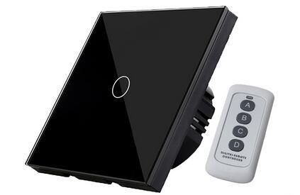 EU/UK Standard Touch Switch 1 Gang 1 Way, Luxury touch screen switch home automation system