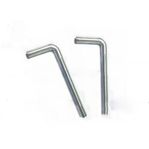 Convenient L Shaped Anchor Bolts , Hot Dipped Galvanized Anchor Bolts