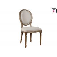 China Vintage Round Back Wedding Fabric Lether Wood Restaurant Chairs on sale