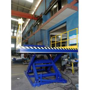 Stationary Lift Table, Hydraulic Dock Lift Equipment With Full Toe Guard For Forklift Loading