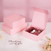 China OEM/ODM Luxury Rigid Cardboard Foldable Gift Box Custom Print Pink Paper Magnetic Gift Box on sale