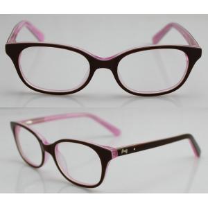 China Pink Acetate Optical Eyeglass Frames by Handmade , CE and FDA Standard supplier