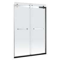 China Collision Avoidance Design Aluminum Bathroom Doors Frosted Glass ISO9001 on sale