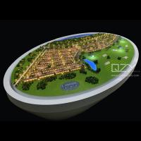 China 1:450 Landscape Architecture Model Making Villa Community Elliptical base on sale