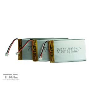 China Batterie du paquet 3.7V 1.3AH de batterie de Lipo avec le fil et le connecteur pour le massager supplier