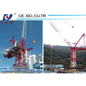 QTD5520 Luffing Jib Tower Crane 18 ton 55m Jib Crane with Crane Cabin