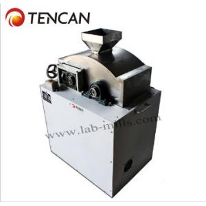 China 52rpm Gangue Slag Nylon Lab Double Roll Crusher Lab Less Than 3mm Output supplier