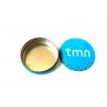 Blue Metal Food Grade Tin Containers , Click Clark Metal Box For Mints Packaging