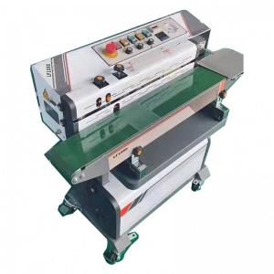 China Hot Sales Plastic Bags Continuous Nitrogen Vacuum Sealing Machine With Date Coding supplier