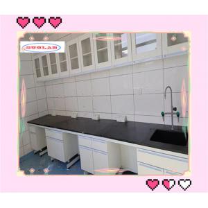 Customizable Chemistry Lab Bench With Sinks Insertion Aluminum Alloy Handle For Hospital