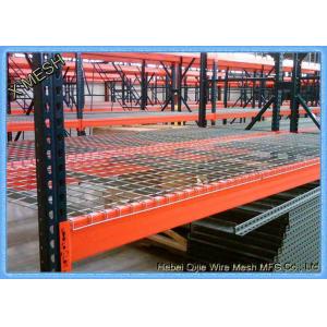 China zinc plated Metal Wire Mesh Decking Waterfall 3 Channel Step For warehouse Pallet Racking supplier