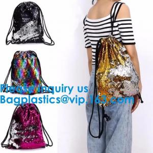 China Sequin Drawstring Backpack Christmas Gift Party Bag, Organza Pouch, Satin Pouch Silk Pouch, Suede Pouch supplier