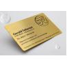 Vip Rose Gold Metal Business Cards Custom Engraved Golden Plated Advertisementin